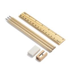 Kit Escritório de Bambu com Caixa Personalizado