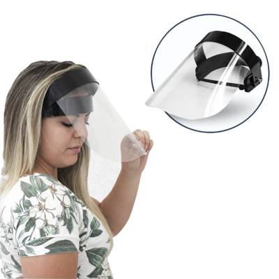 Máscara Face Shield Retrátil com Visor 240 mm x 240 mm Personalizada