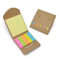 Mini Bloco de Anotações Ecológico com Autocolantes Personalizado
