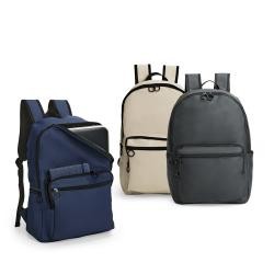 Mochila de Couro Sintético 23L com Compartimento para Notebook Personalizada