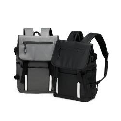 Mochila Em Couro Sintético 18l Com Divisória Para Notebook Personalizada
