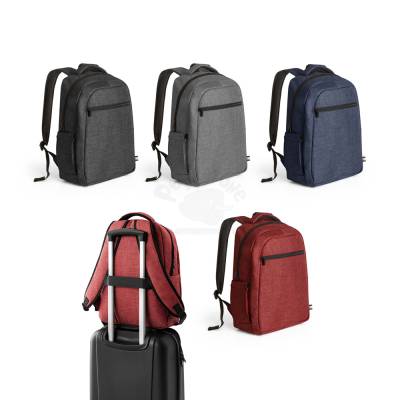 Mochila para Notebook 15 Polegadas de Poliéster 600D com Alça para Trolley Personalizada