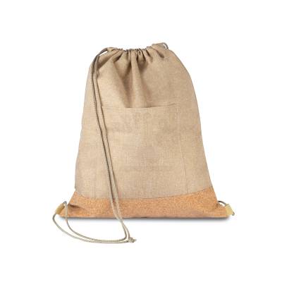 Mochila Saco Ecológica com Detalhe em Cortiça Personalizada