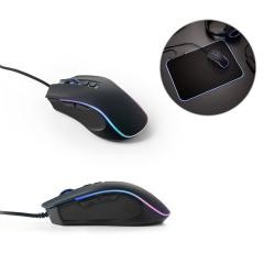 Mouse Para Jogos Em Abs Com Acabamento Em Borracha