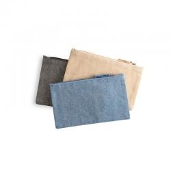 Necessaire de Algodão Reciclado 22,5 cm com Zíper Personalizada