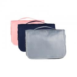 Necessaire de Viagem em Sarja com Alça e Gancho Personalizada