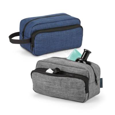 Necessaire em Nylon 300D com Alça e Bolso Lateral Personalizada