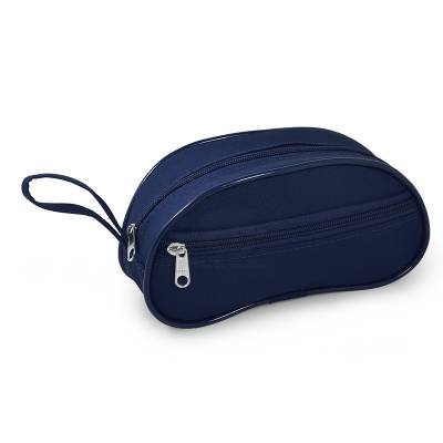 Necessaire em Poliéster com Bolso Frontal e Alça de Mão Personalizada