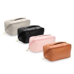 Necessaire em PU com Alça e Abertura 180 Graus Personalizada