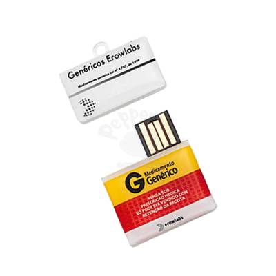 Pen Drive Customizado em Resina com Formato de Medicamento Personalizado