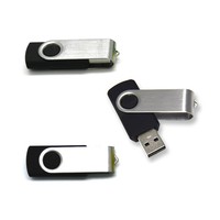 Pen Drive Super Talent SM de Metal com Detalhes em Preto 5,7 cm x 2,0 cm Personalizado