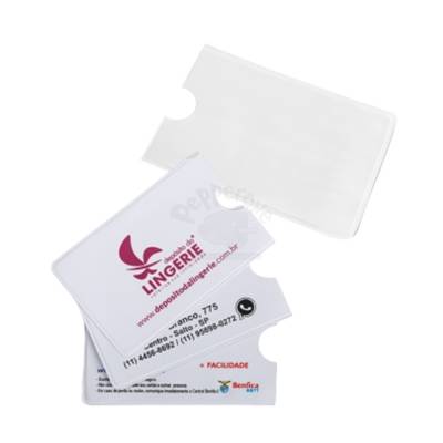 Porta Cartão em PVC 60x92mm Personalizado