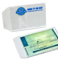 Porta Documento de Plástico Transparente 6,5x10,6 cm Personalizado