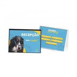 Porta Retrato A5 em Poliestireno com Placa Acrílica Personalizado