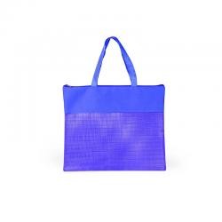 Sacola de Nylon com Tela Sanet Azul Personalizada
