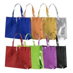 Sacola Laminada de TNT com Revestimento Plástico 45x35,5cm Personalizada