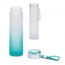 Squeeze de Vidro Borossilicato 470ml com Tampa em PP e Alça de Silicone Personalizado