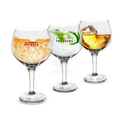 Taça de Vidro 600ml com Haste Alta Personalizada