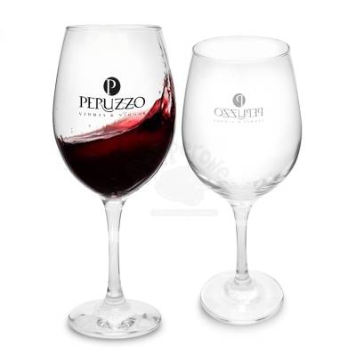 Taça de Vinho em Vidro 490ml Personalizada