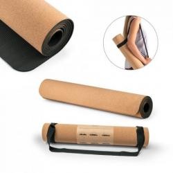 Tapete de Yoga de Cortiça e TPE 3,7 mm com Alça Personalizado