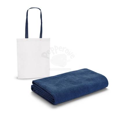 Toalha de Praia de Microfibra 150 x 75 cm com Sacola Personalizada